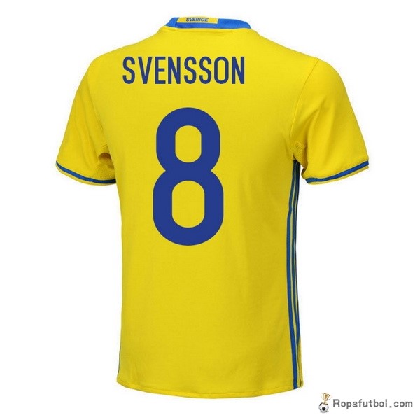 Camiseta Sweden Replica Primera Ropa Svensson 2018 Amarillo